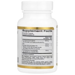 California Gold Nutrition, протеолитические ферменты широкого спектра, 90 растительных капсул с отсроченным высвобождением